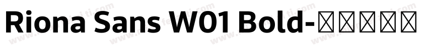 Riona Sans W01 Bold字体转换